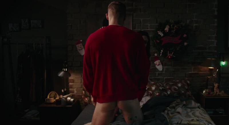 Ryan Reynolds butt on show in a scene from Deadpool