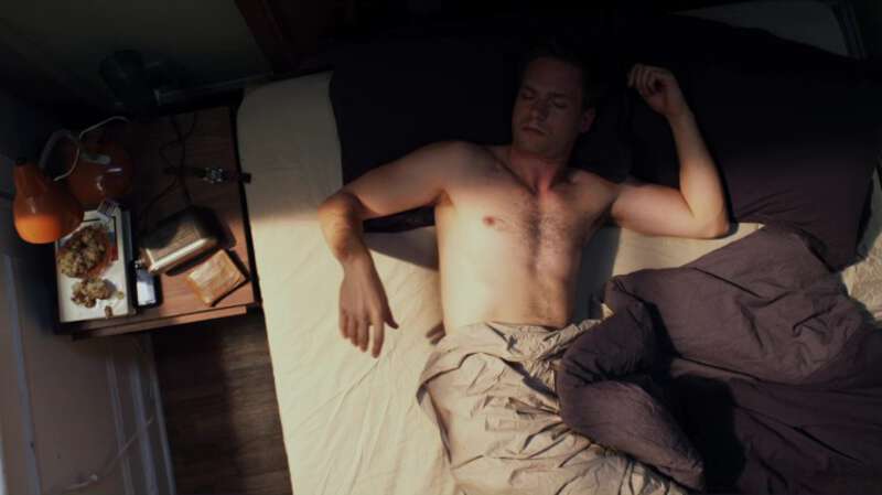 Handsome Patrick J. Adams shirtless