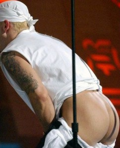 Eminem Flashing His Naked Ass