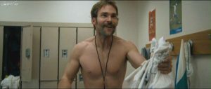 Sexy actor Seann William Scott naked in a locker room scene