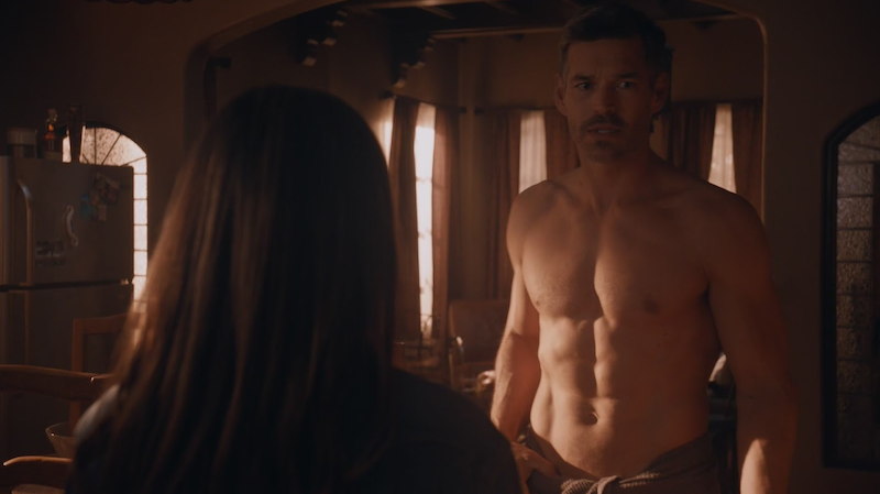 fit actor Eddie Cibrian shirtless