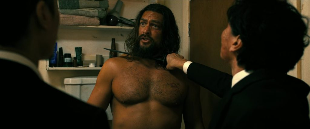 Jason Momoa naked in The Wrecking Crew